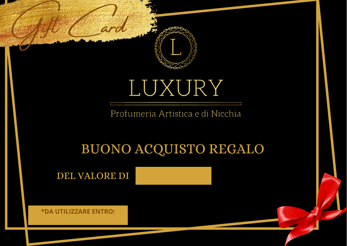 GIFT CARD - buono regalo - LUXURY PARFUMES