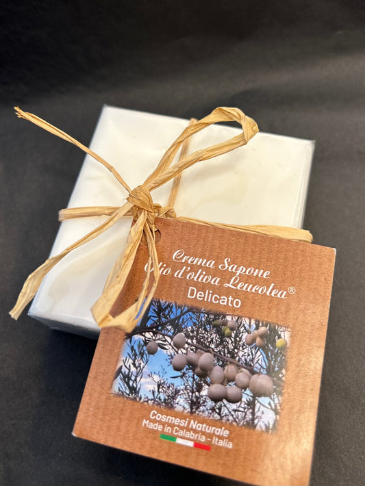 Crema Sapone OLIO D'OLIVA LEUCOLEA - made in Calabria