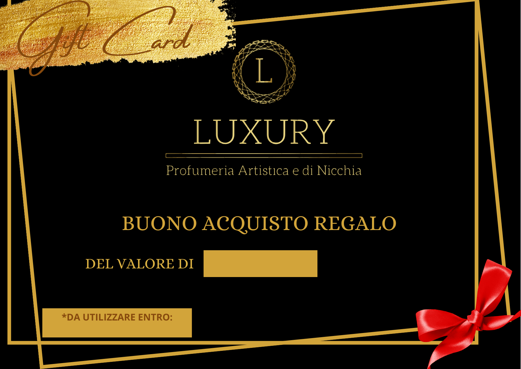 GIFT CARD - buono regalo - LUXURY PARFUMES 