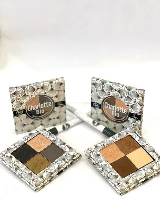 Palette de 4 ombretti BIO - Smokey Eyes - LUXURY PARFUMES 