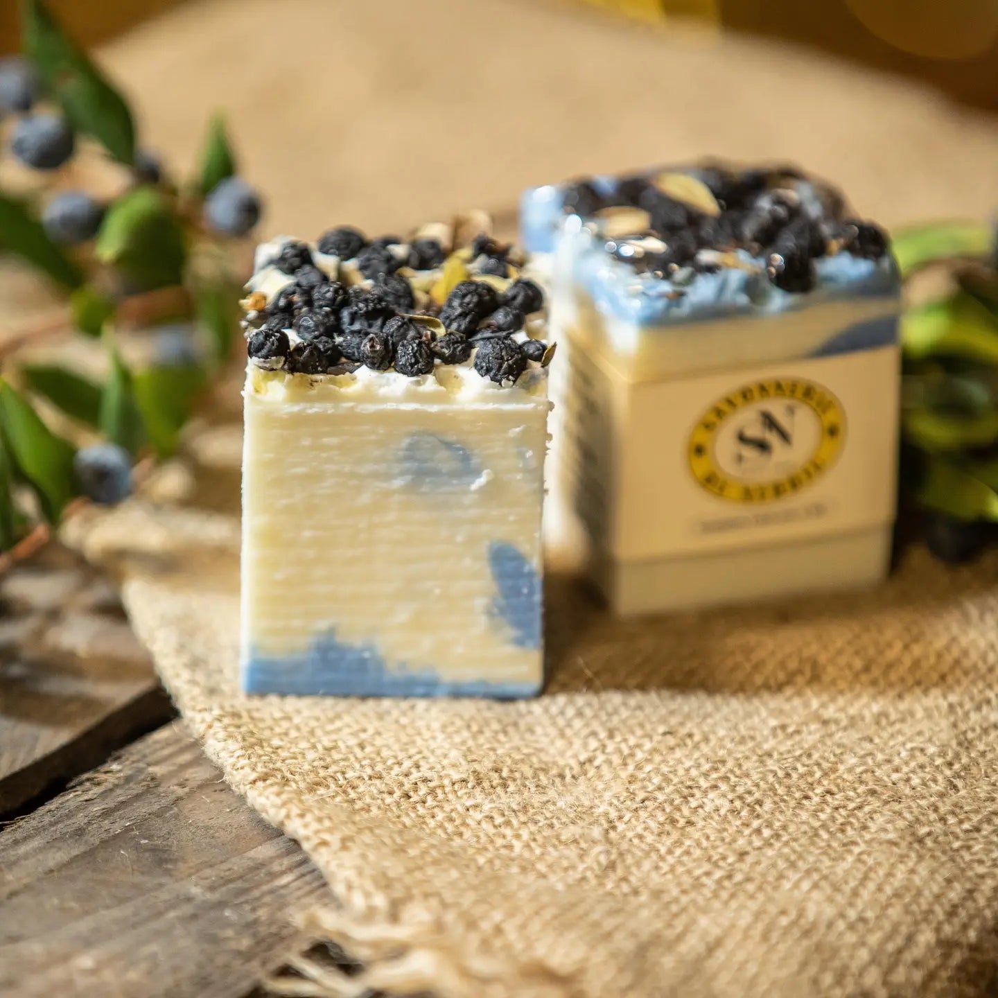 Sapone artigianale profumo inebriante al Mirto con Bacche di Mirto