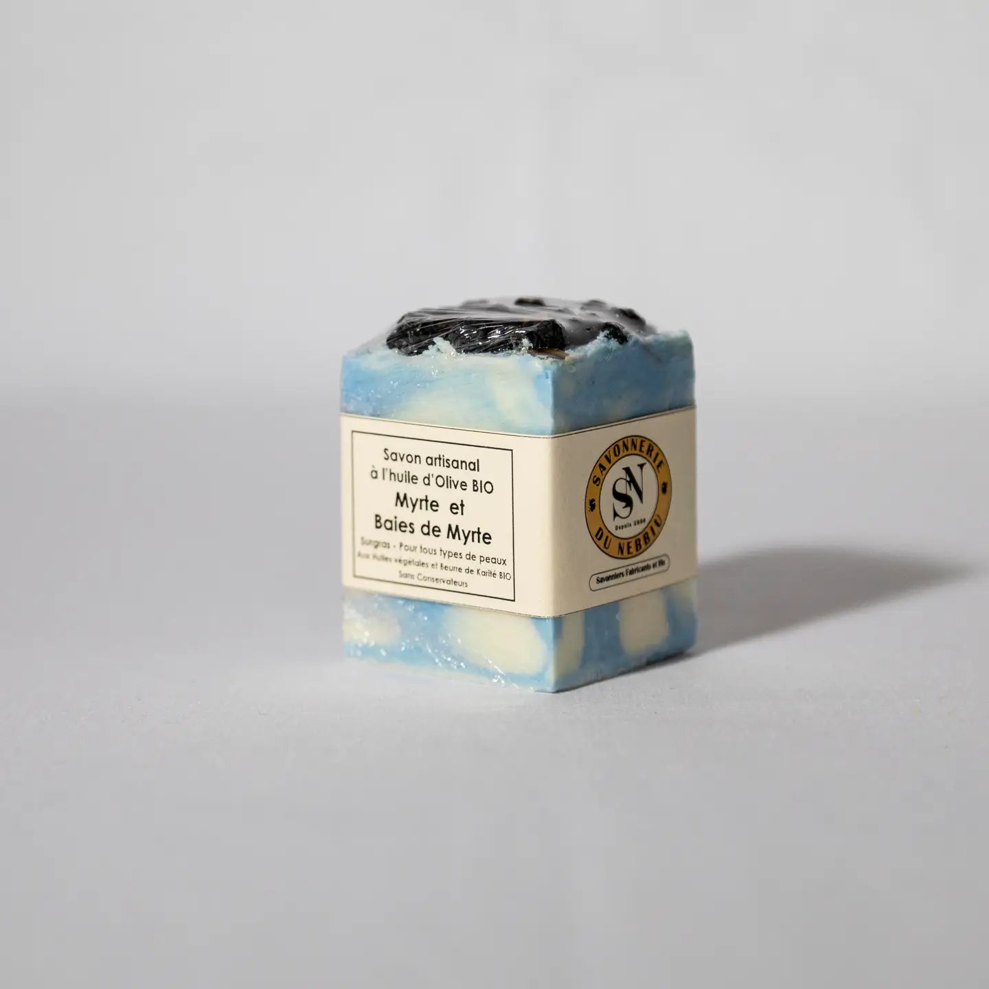 Sapone artigianale profumo inebriante al Mirto con Bacche di Mirto